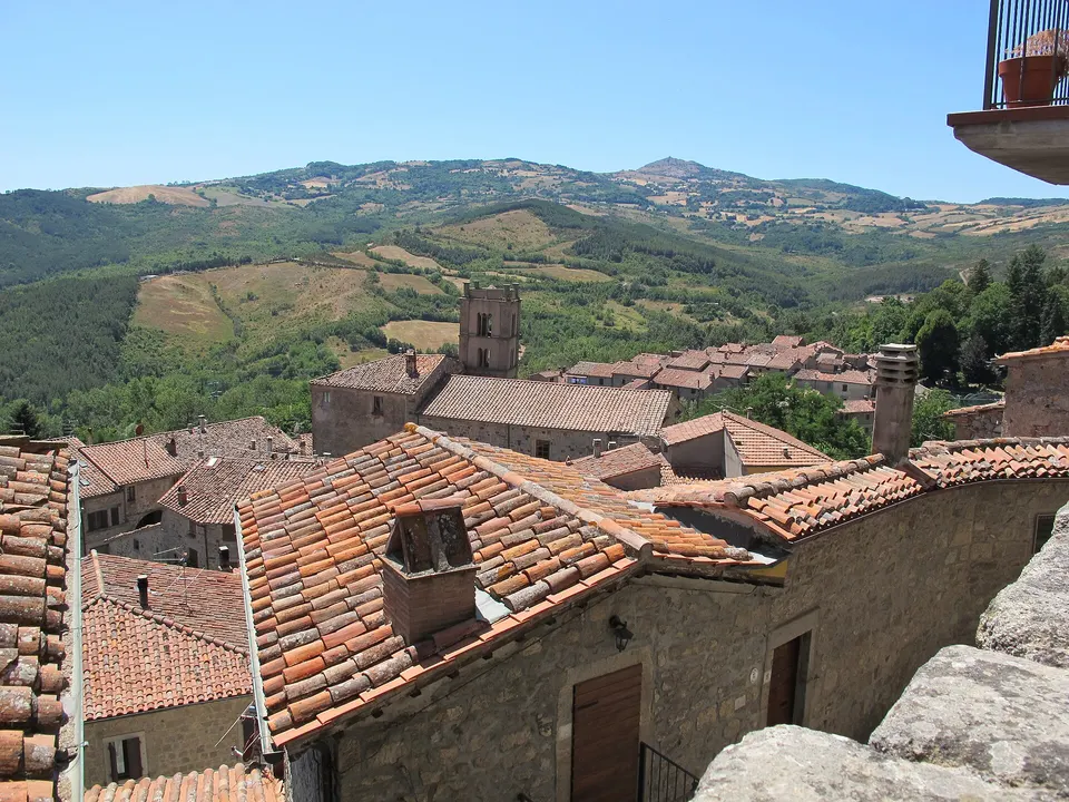 Santa fiora, veduta
